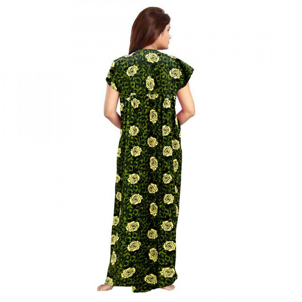 Ranili Cotton Printed Maxi Nighty