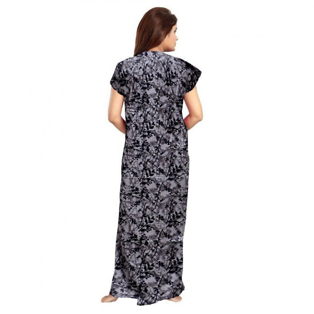 Ranili Cotton Printed Maxi Nighty