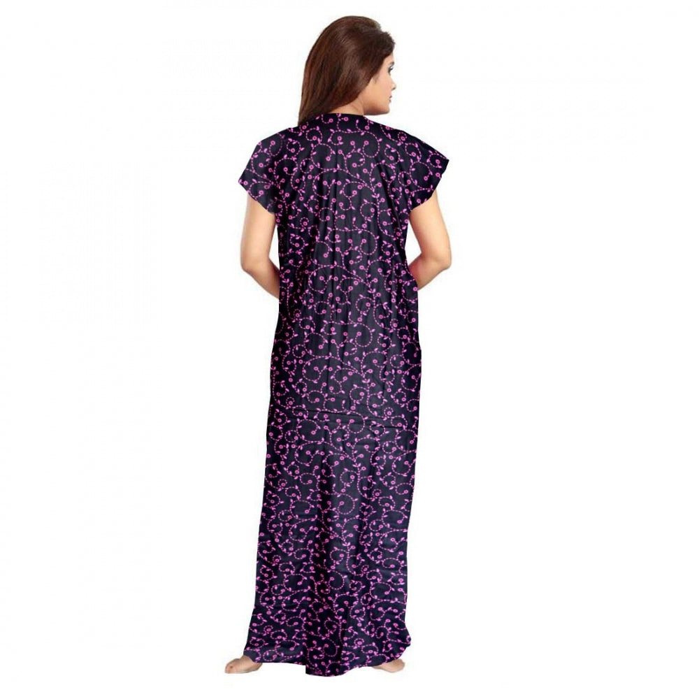 Ranili Cotton Printed Maxi Nighty