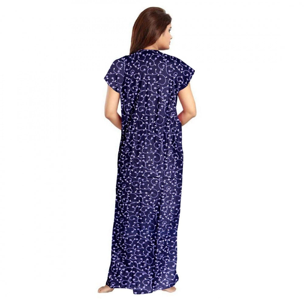 Ranili Cotton Printed Maxi Nighty