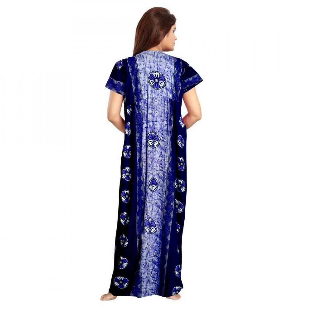 Ranili Cotton Printed Maxi Nighty