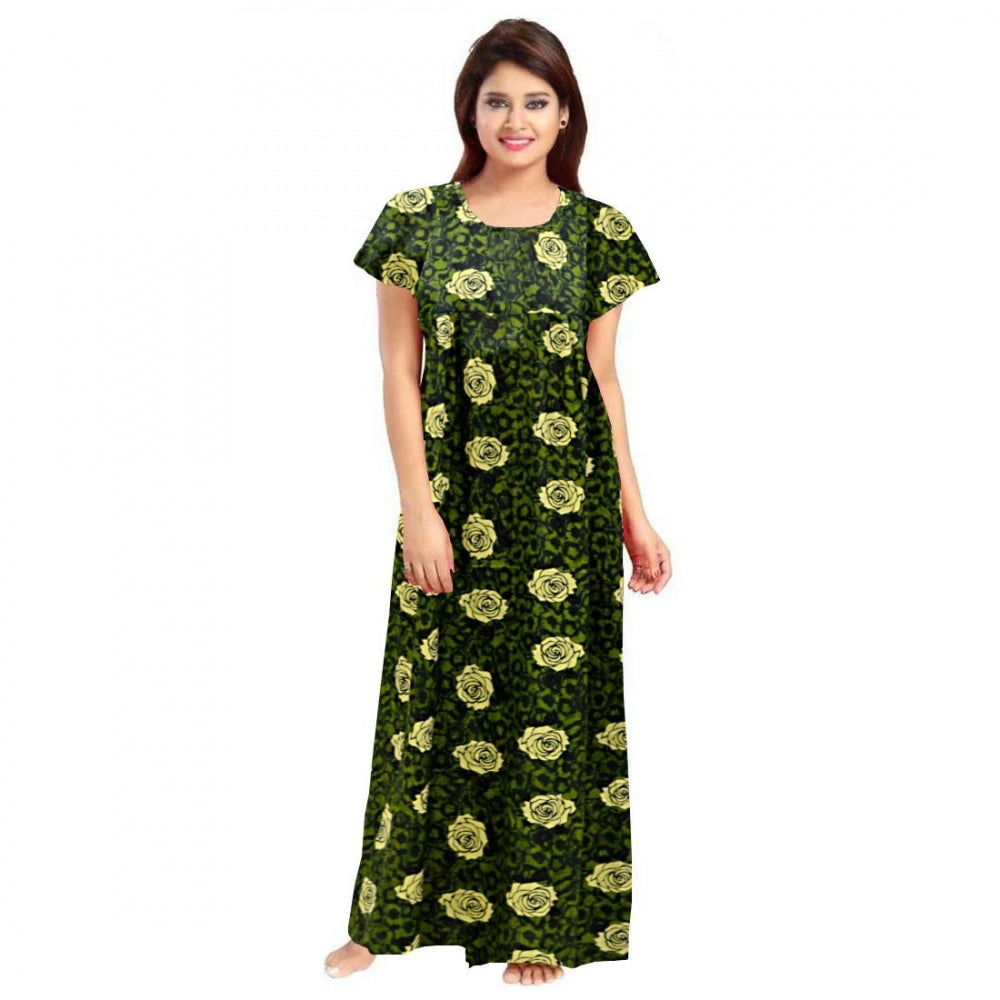 Ranili Cotton Printed Maxi Nighty