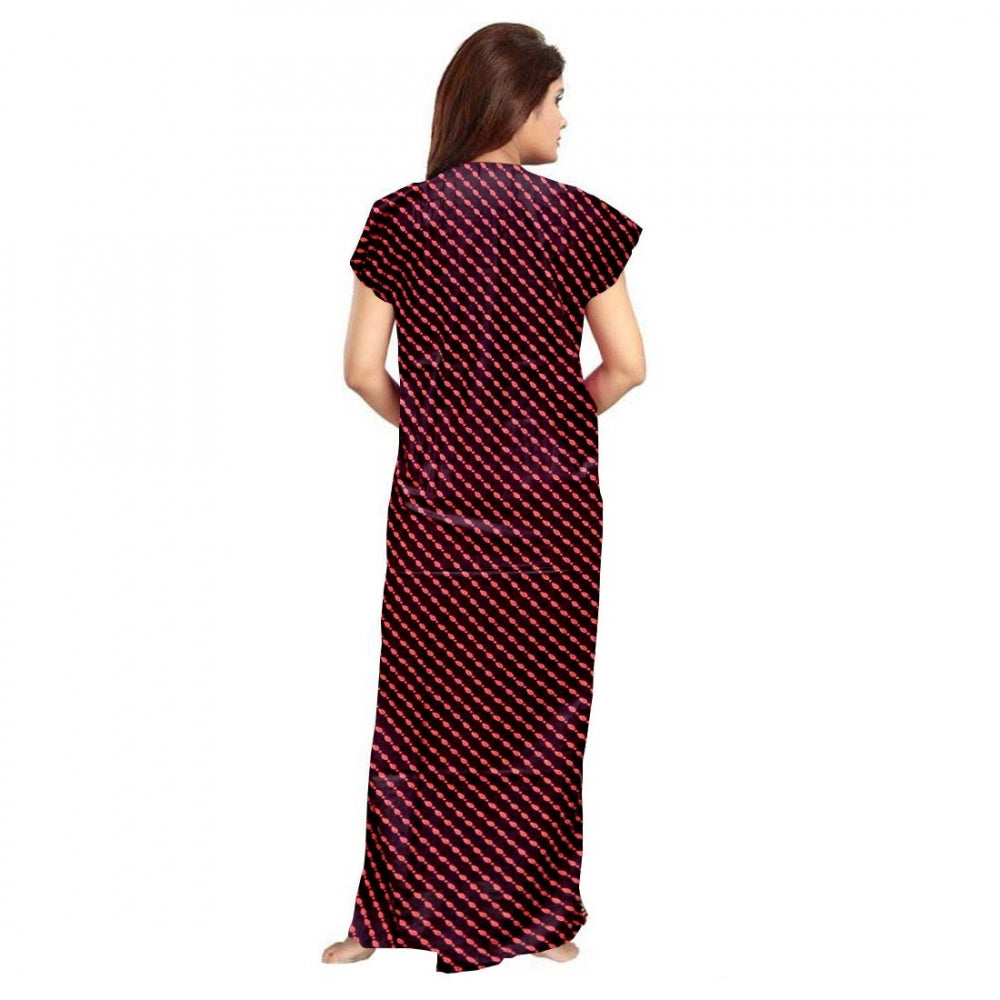 Ranili Cotton Printed Maxi Nighty