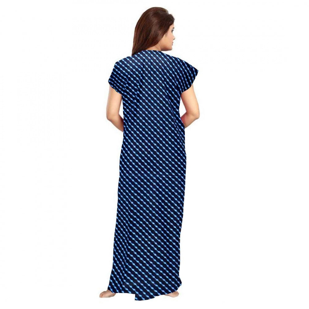 Ranili Cotton Printed Maxi Nighty