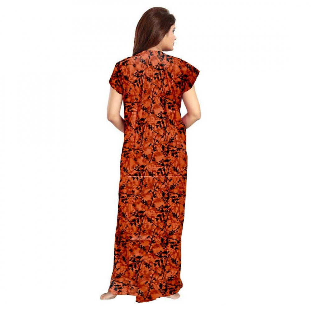 Ranili Cotton Printed Maxi Nighty