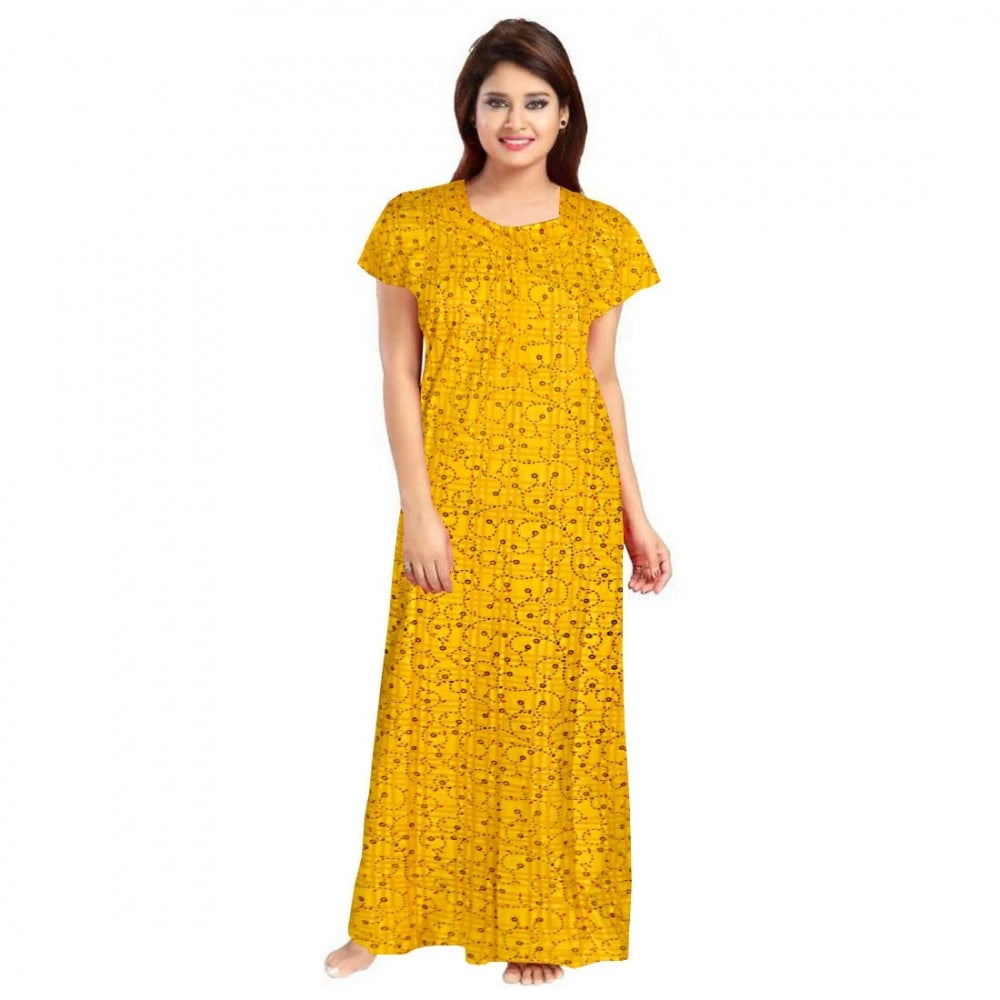 Ranili Cotton Printed Maxi Nighty