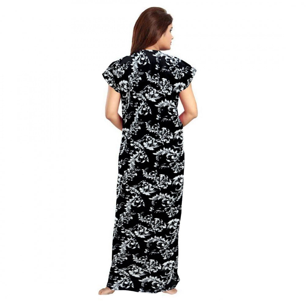 Ranili Cotton Printed Maxi Nighty