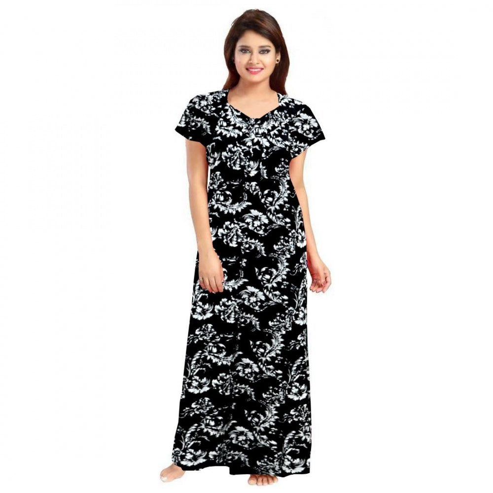 Ranili Cotton Printed Maxi Nighty