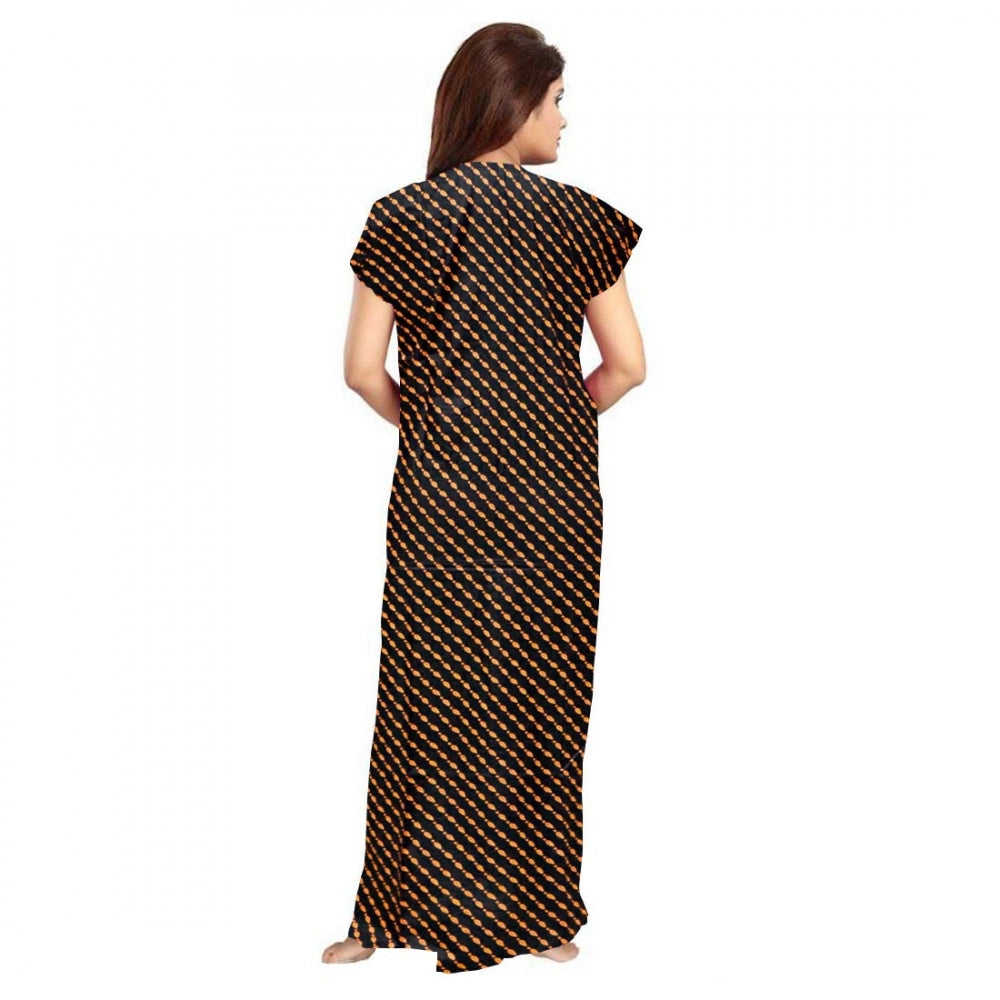 Ranili Cotton Printed Maxi Nighty