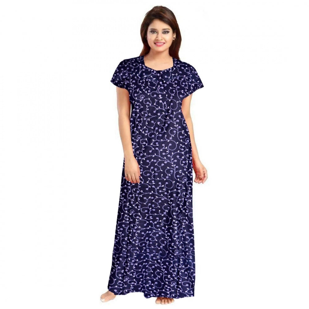 Ranili Cotton Printed Maxi Nighty