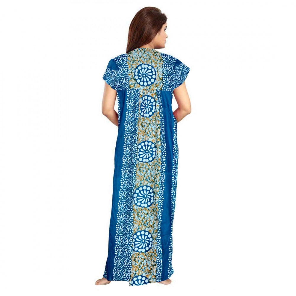 Ranili Cotton Printed Maxi Nighty