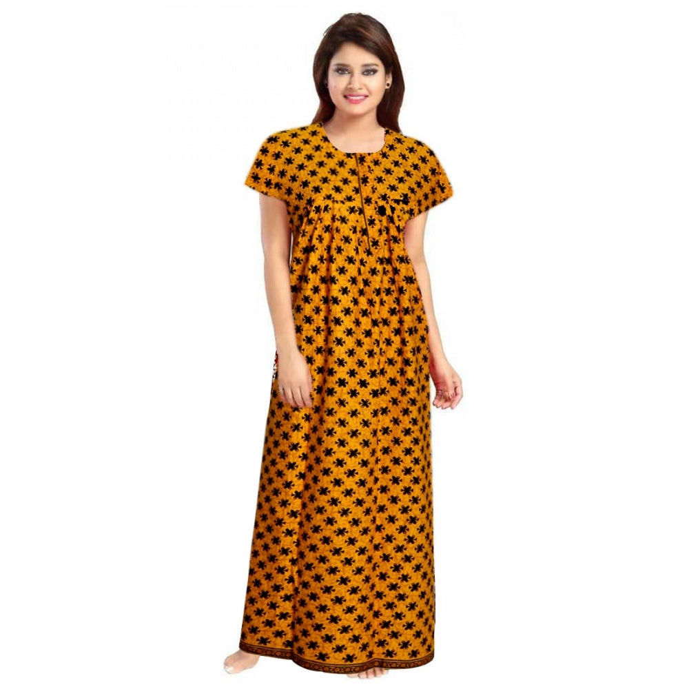 Ranili Cotton Printed Maxi Nighty