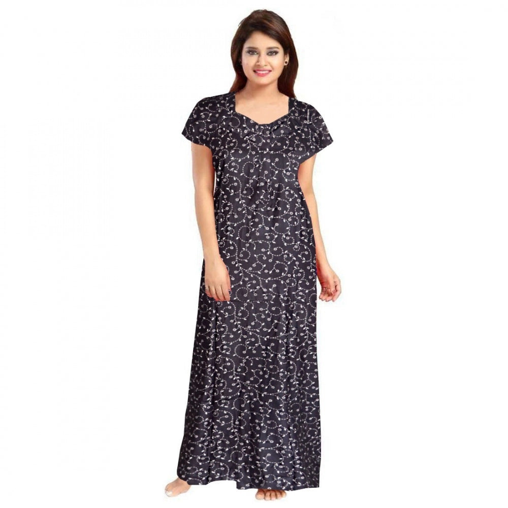 Ranili Cotton Printed Maxi Nighty