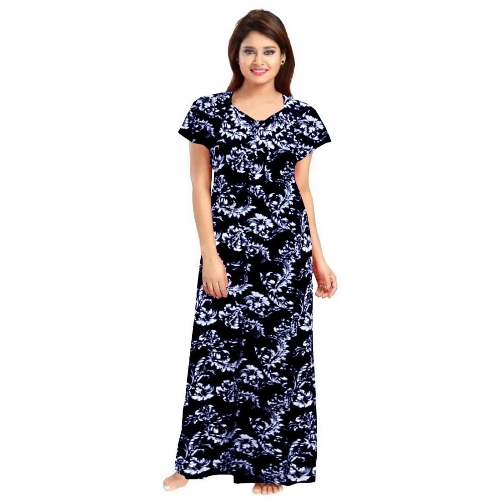 Ranili Cotton Printed Maxi Nighty