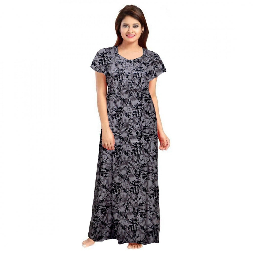 Ranili Cotton Printed Maxi Nighty