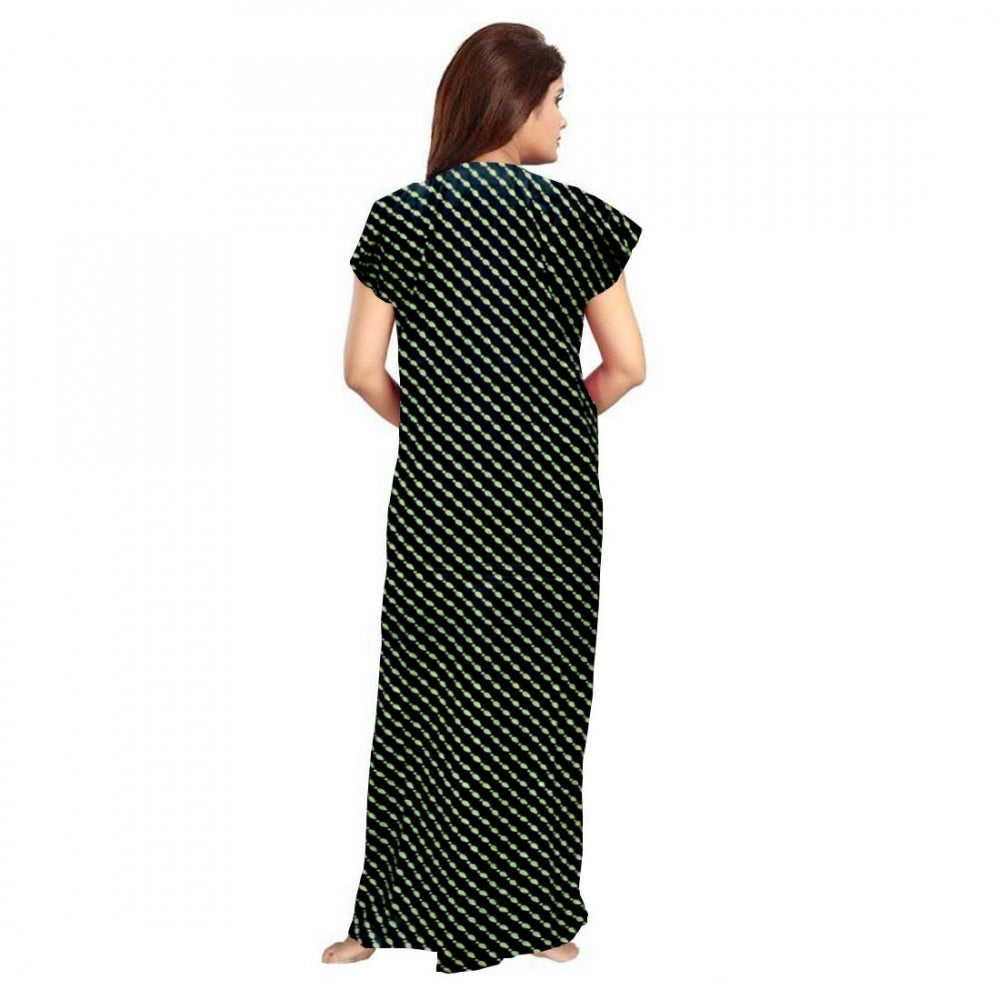 Ranili Cotton Printed Maxi Nighty