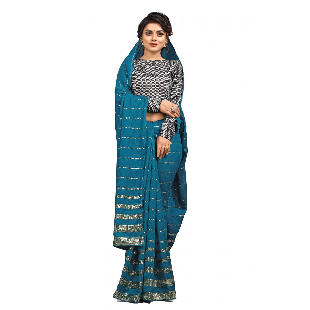 Ranili Vichitra Saree With Blouse