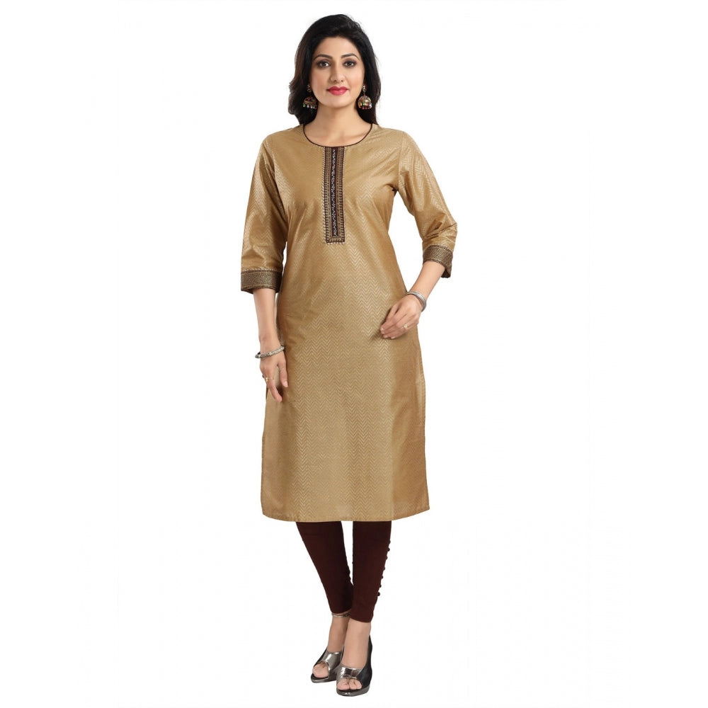 Ranili 3/4th Sleeve Silk Blend Tunic Long Kurti