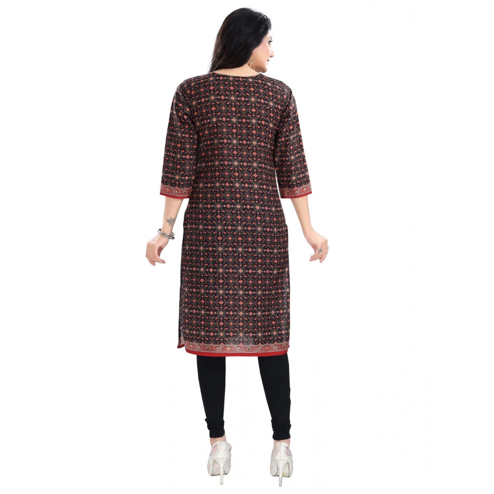 Ranili 3/4th Sleeve Cotton Blend Tunic Long Kurti