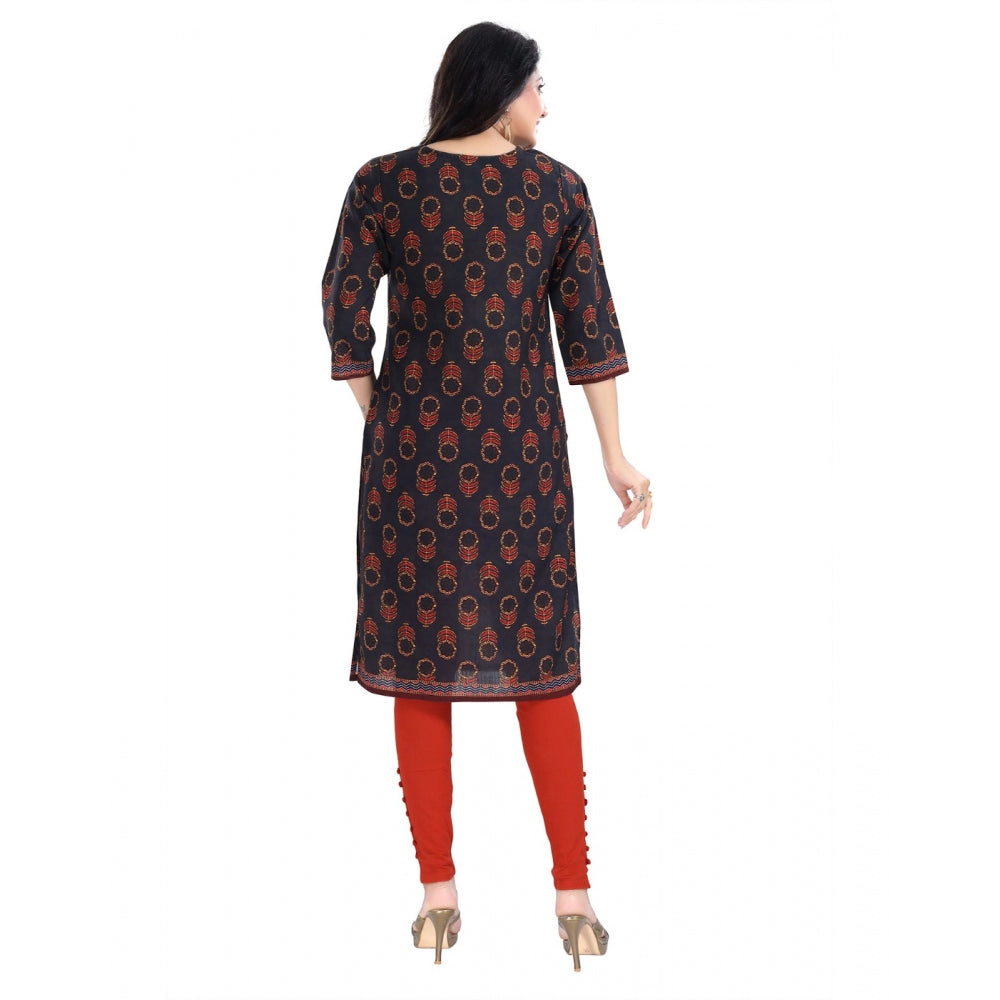Ranili 3/4th Sleeve Cotton Blend Tunic Long Kurti
