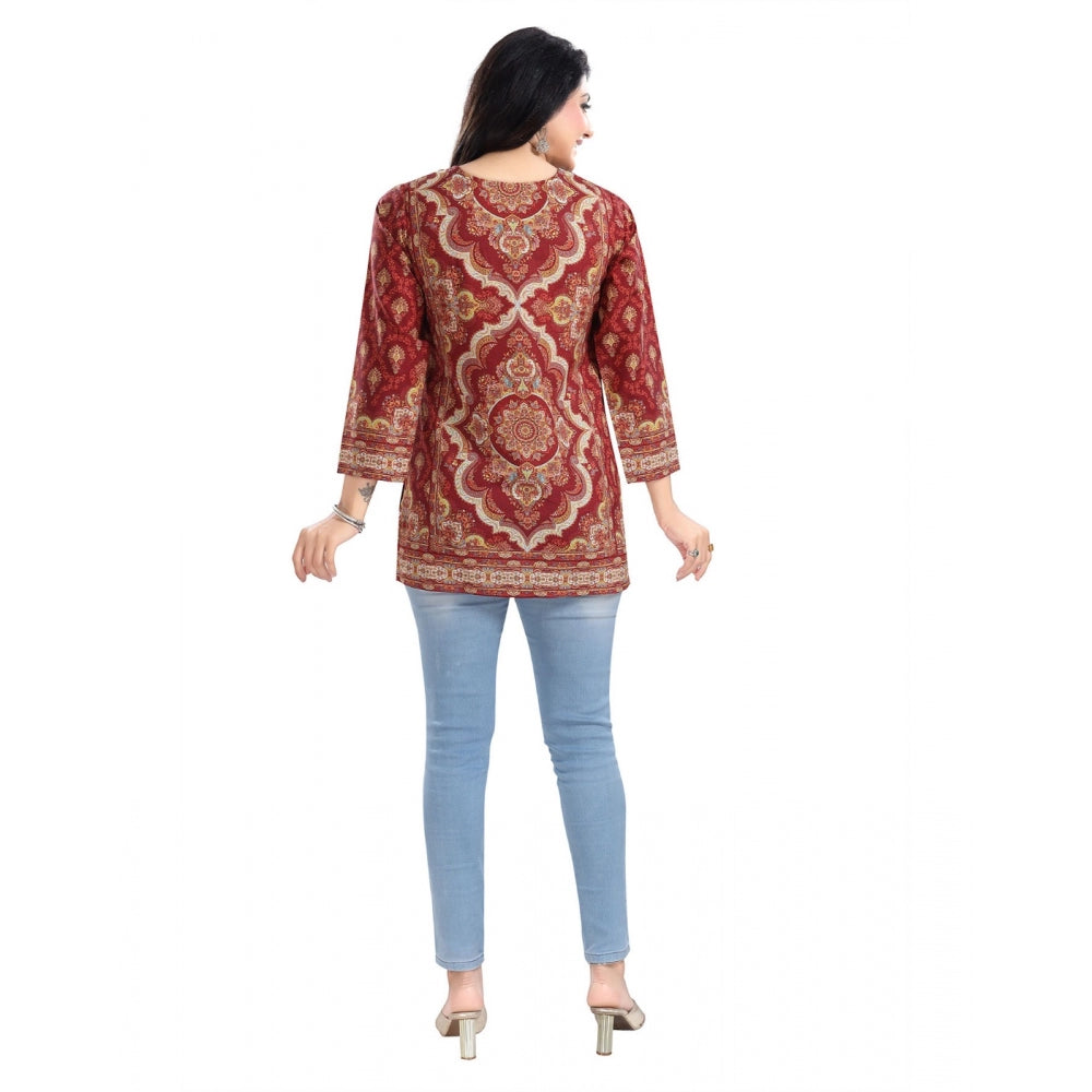 Ranili 3/4th Sleeve Summer Cool Tunic Short Top