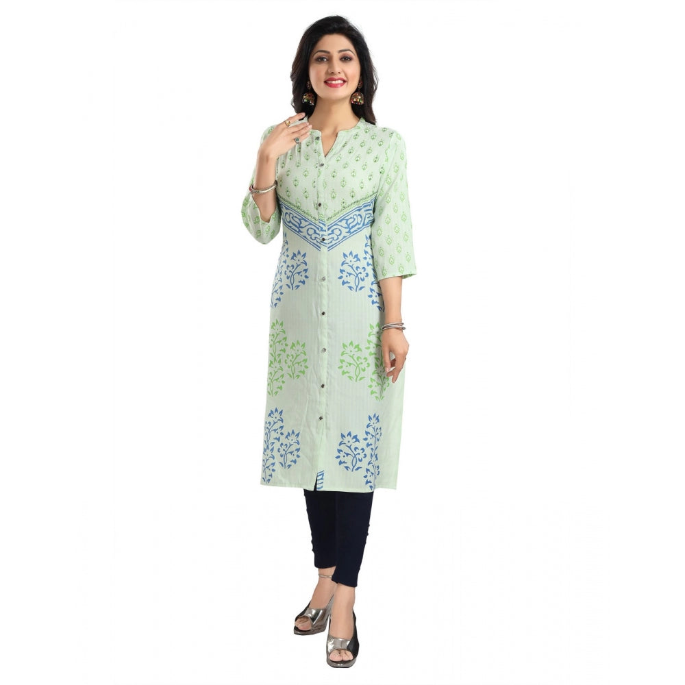 Ranili 3/4th Sleeve Viscose Blend Tunic Long Kurti