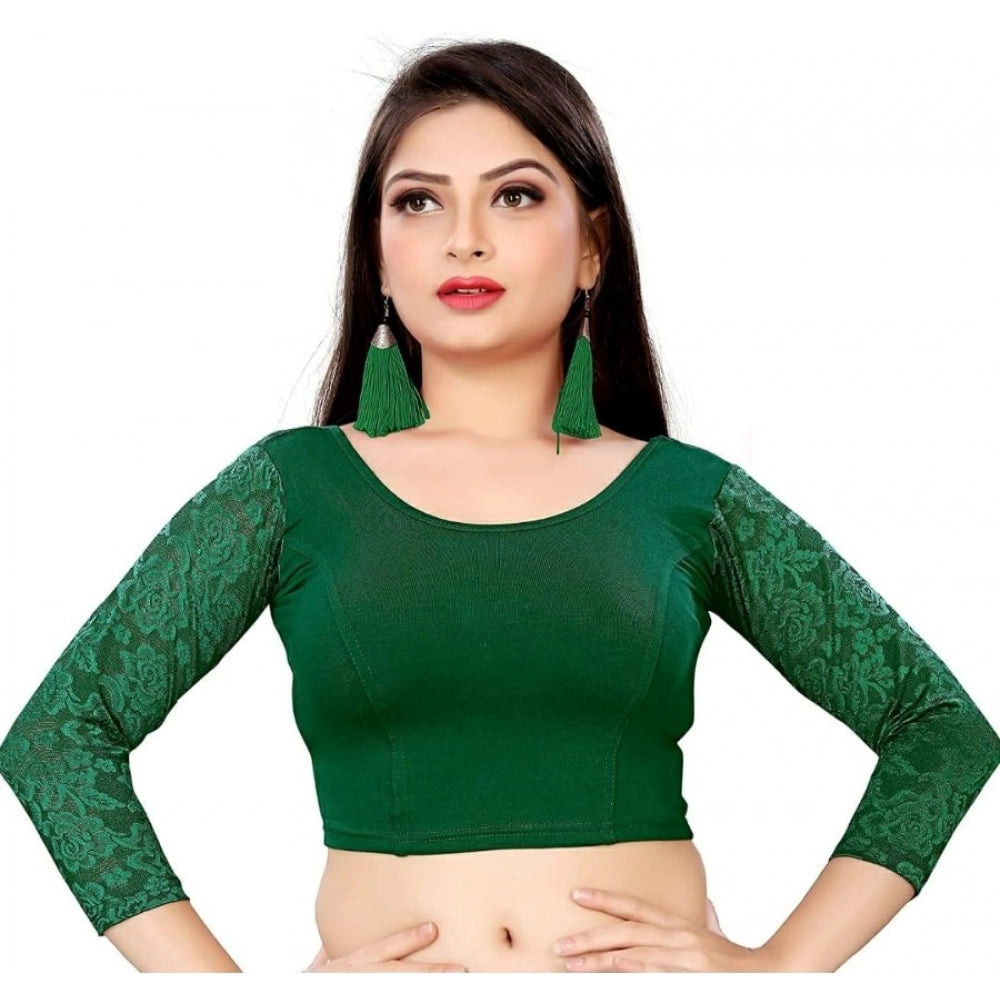 Ranili 3/4 Th Sleeve Cotton Lycra Readymade Blouse