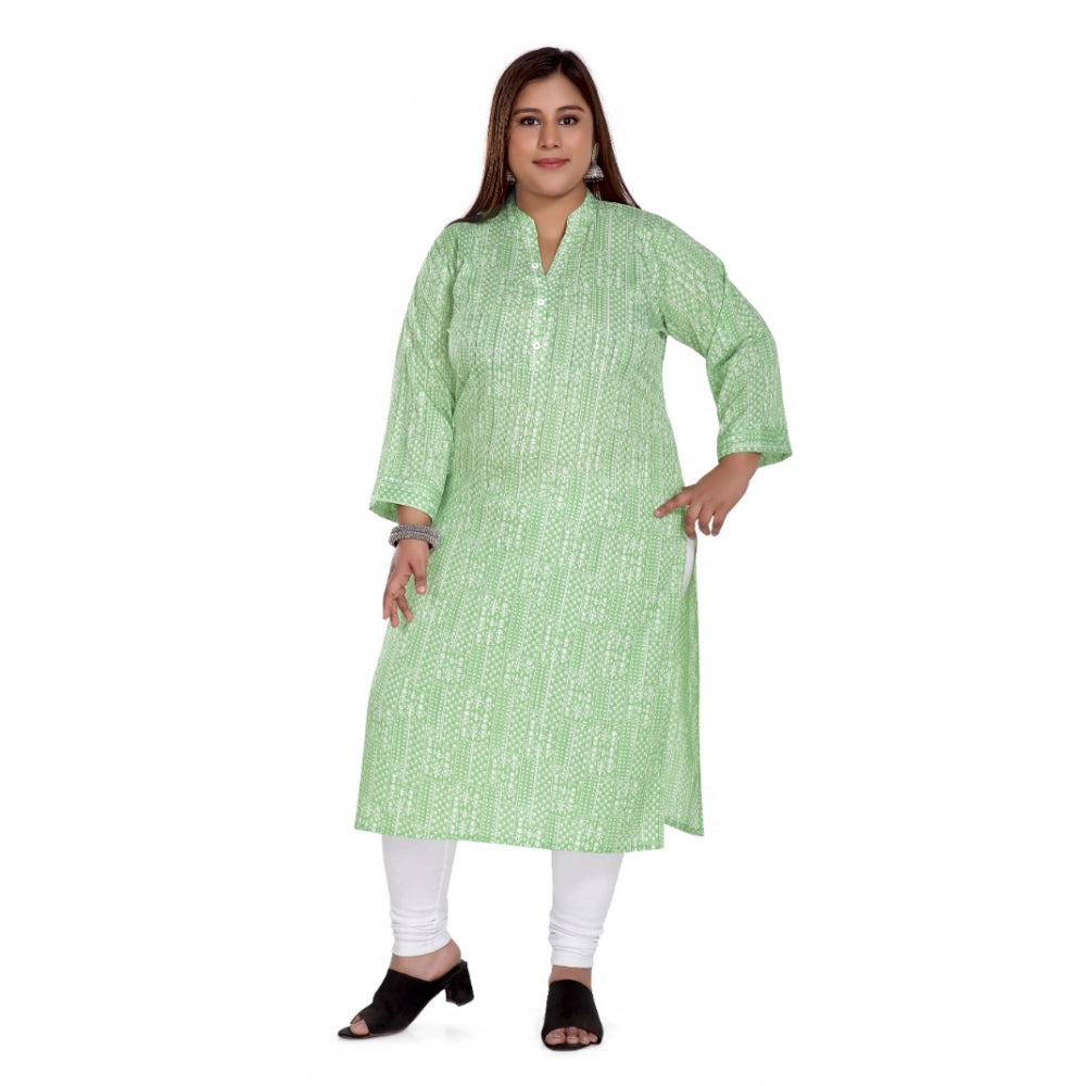 Ranili Casual 3/4th Sleeve Imported Synthetix Full Printed Straight Kurti