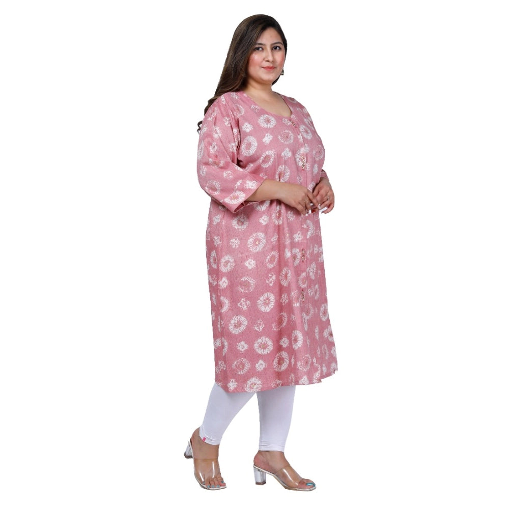 Ranili Office Wear Golden Foil Capsule A-line Kurti