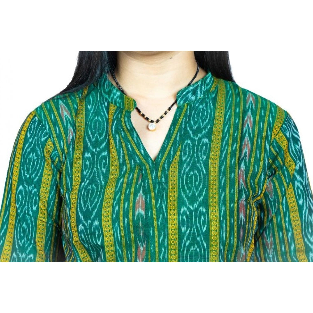 Ranili Sambalpuri Certified Handloom Pure Cotton Straight Kurti