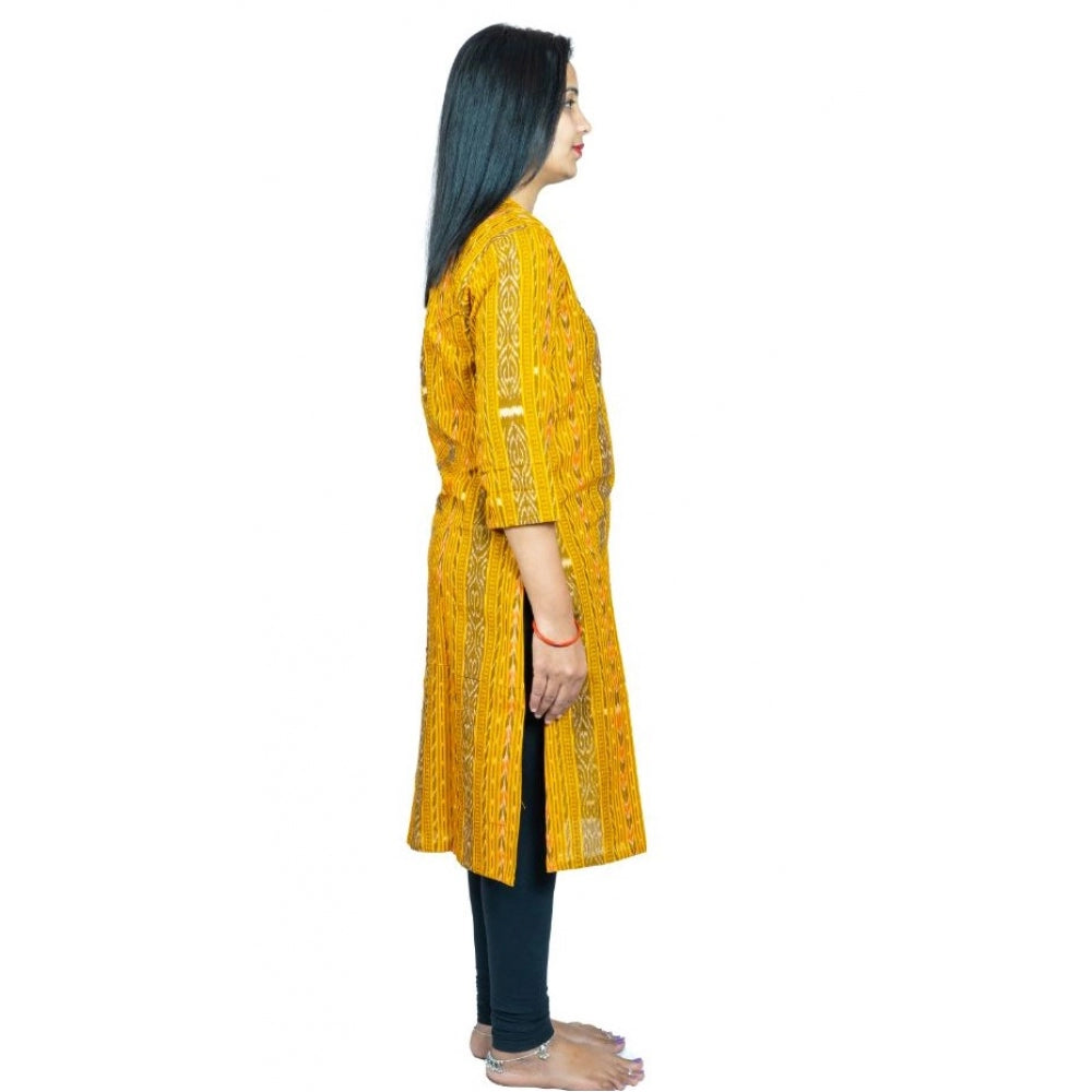 Ranili Sambalpuri Certified Handloom Pure Cotton Straight Kurti