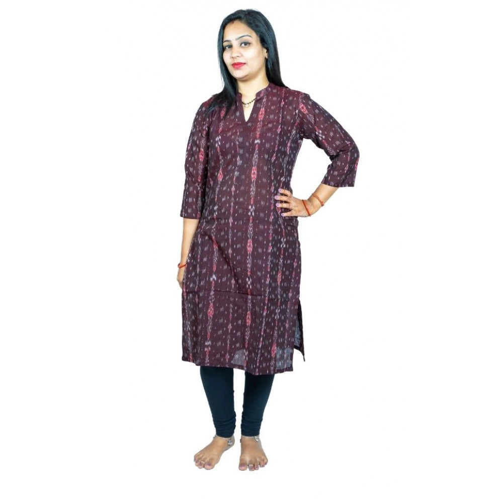 Ranili Sambalpuri Certified Handloom Pure Cotton Straight Kurti