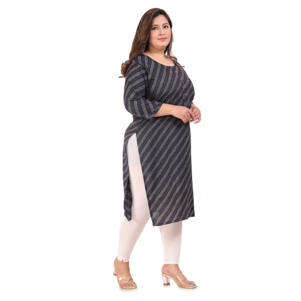 Ranili Office Wear Stripe Capsule Straight Kurti