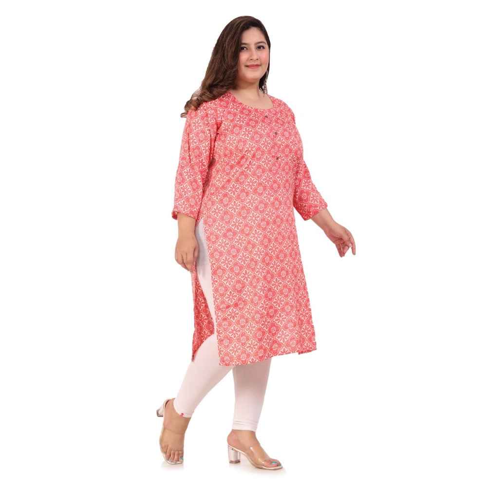 Ranili Office Wear Designer Printed Capsule Straight Kurti