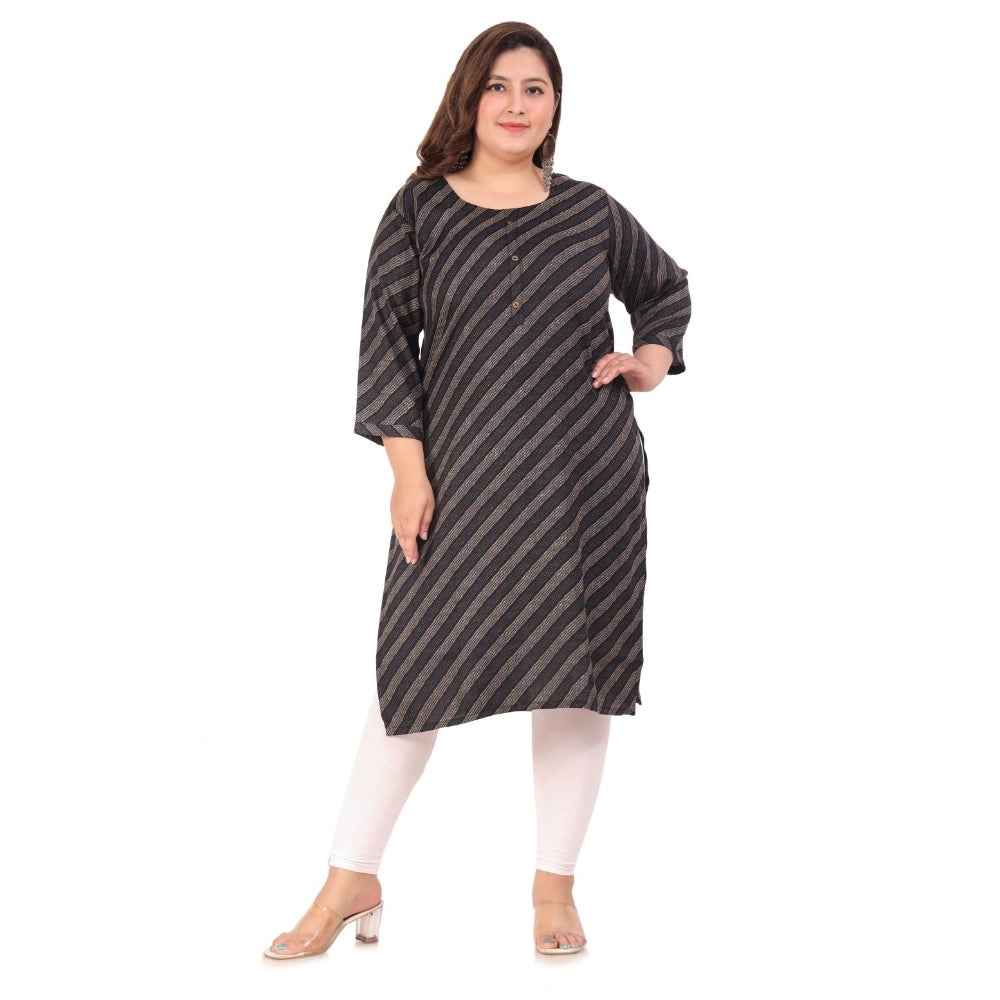 Ranili Office Wear Stripe Capsule Straight Kurti
