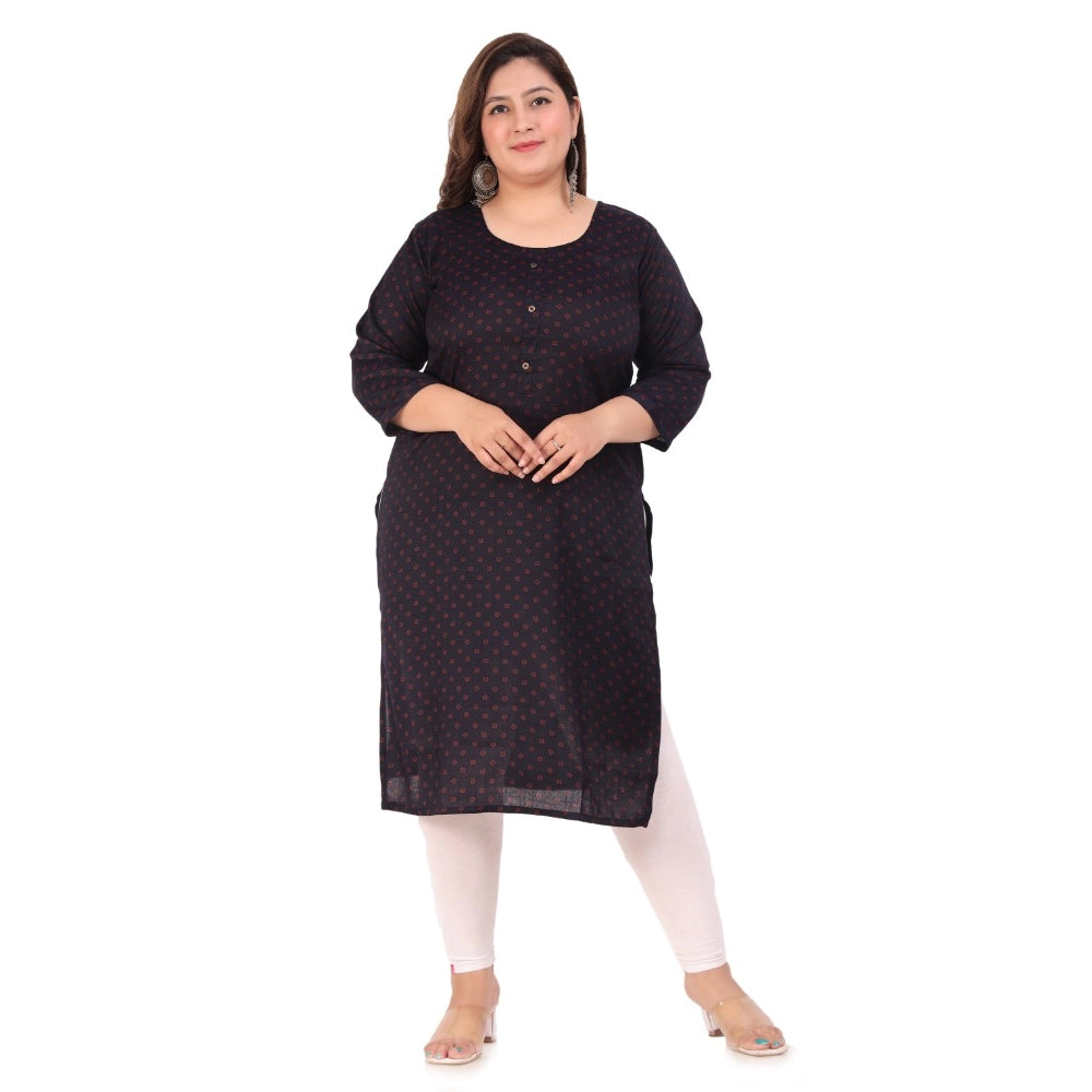 Ranili Office Wear Bandhni Printed Capsule Straight Kurti