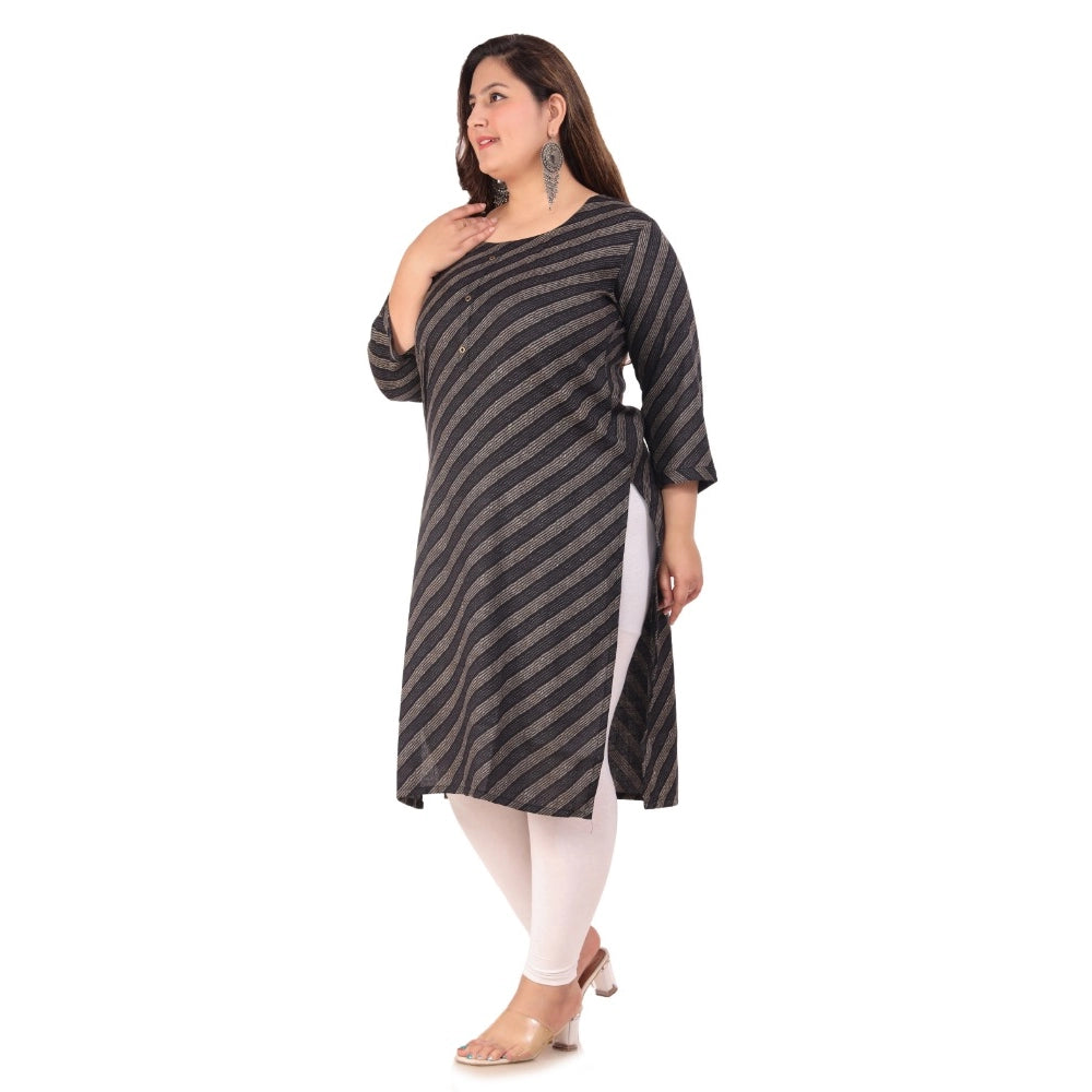 Ranili Office Wear Stripe Capsule Straight Kurti