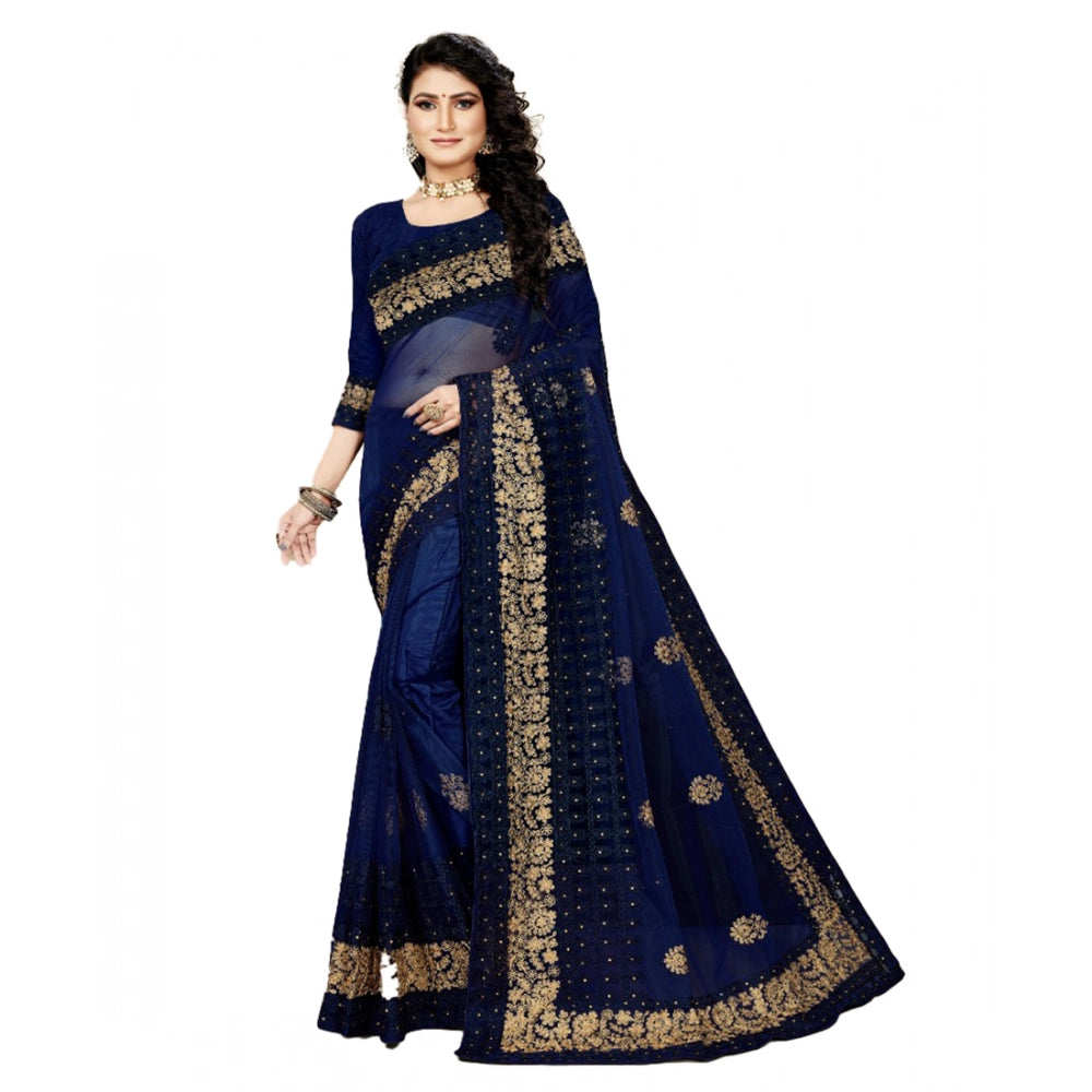 Ranili Net Saree With Blouse