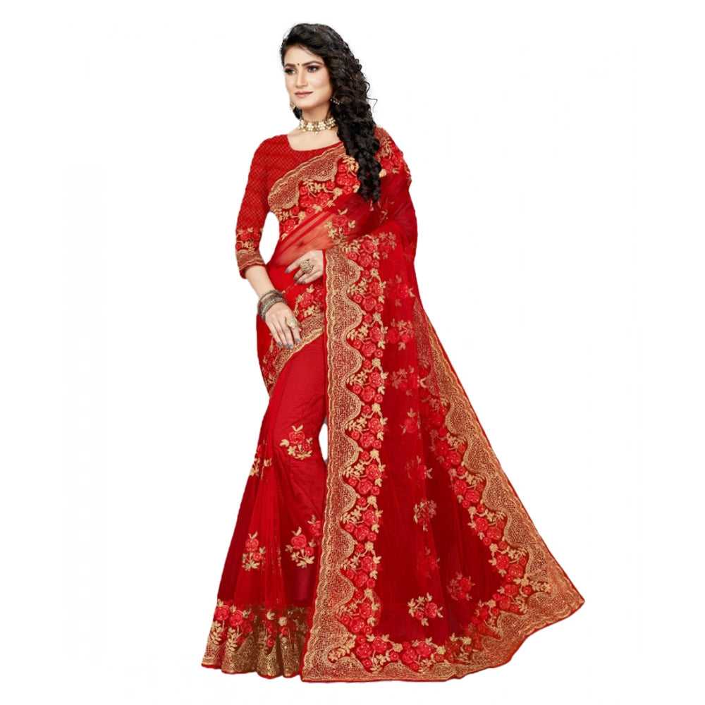 Ranili Net Saree With Blouse