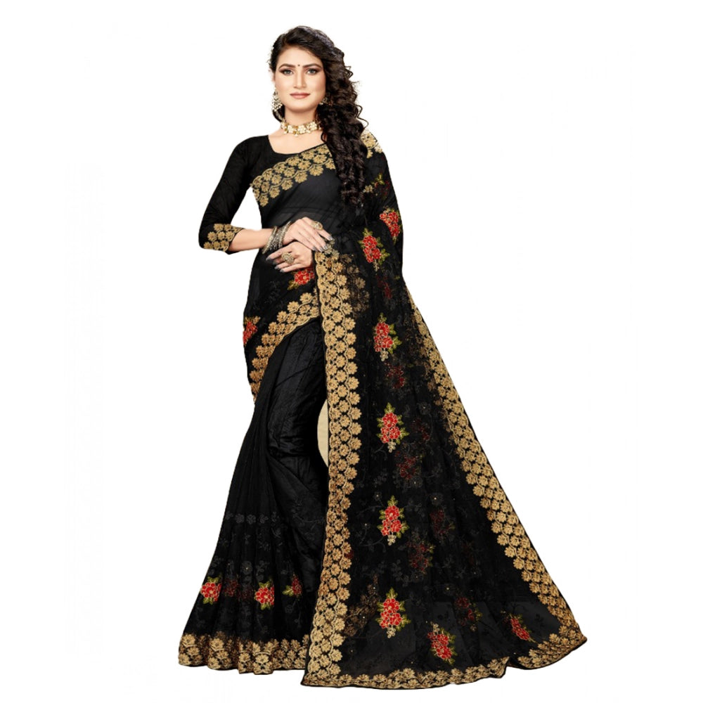 Ranili Net Saree With Blouse