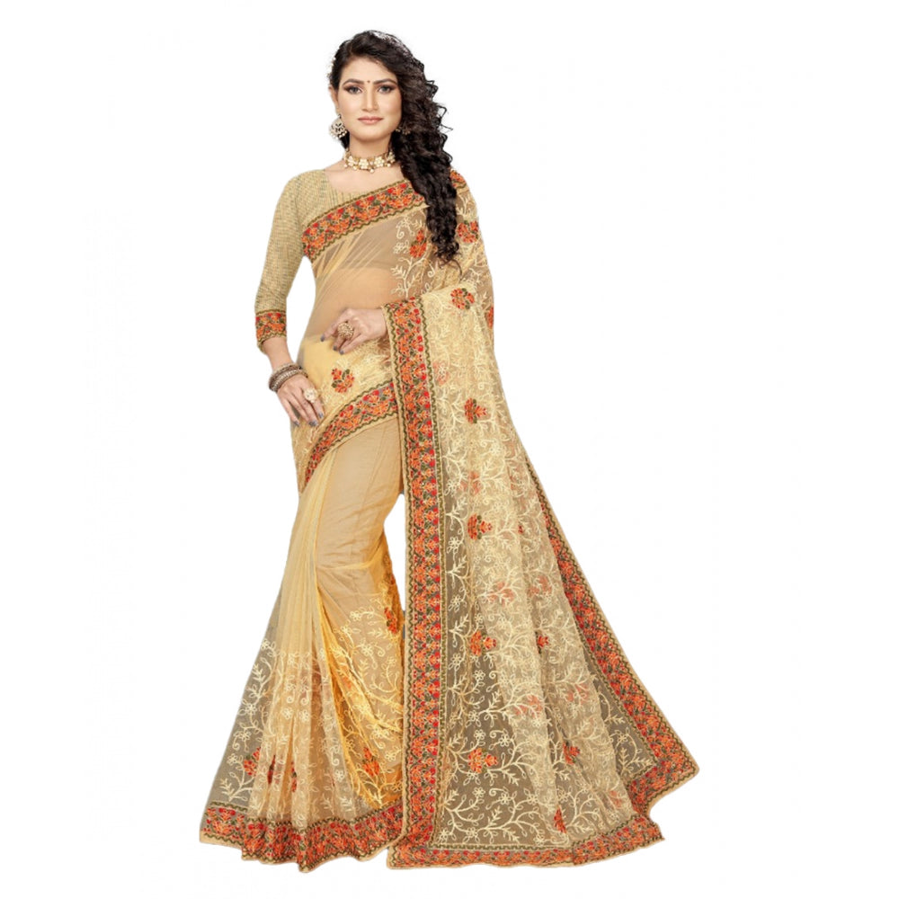 Ranili Net Saree With Blouse