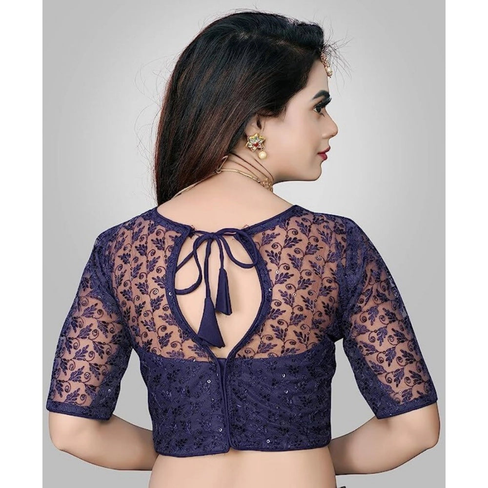 Ranili Half Sleeve Net Readymade Blouse