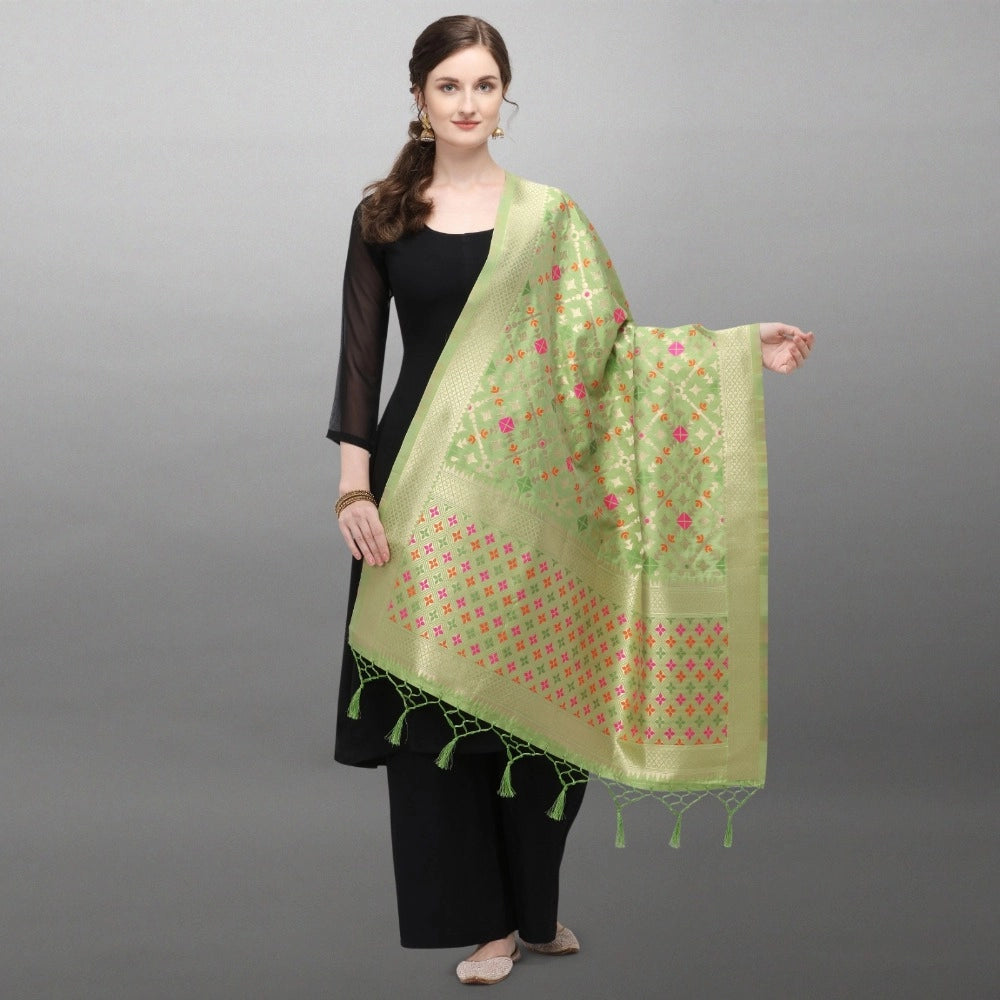 Ranili Silk Pure Zari Weaving Duppatta