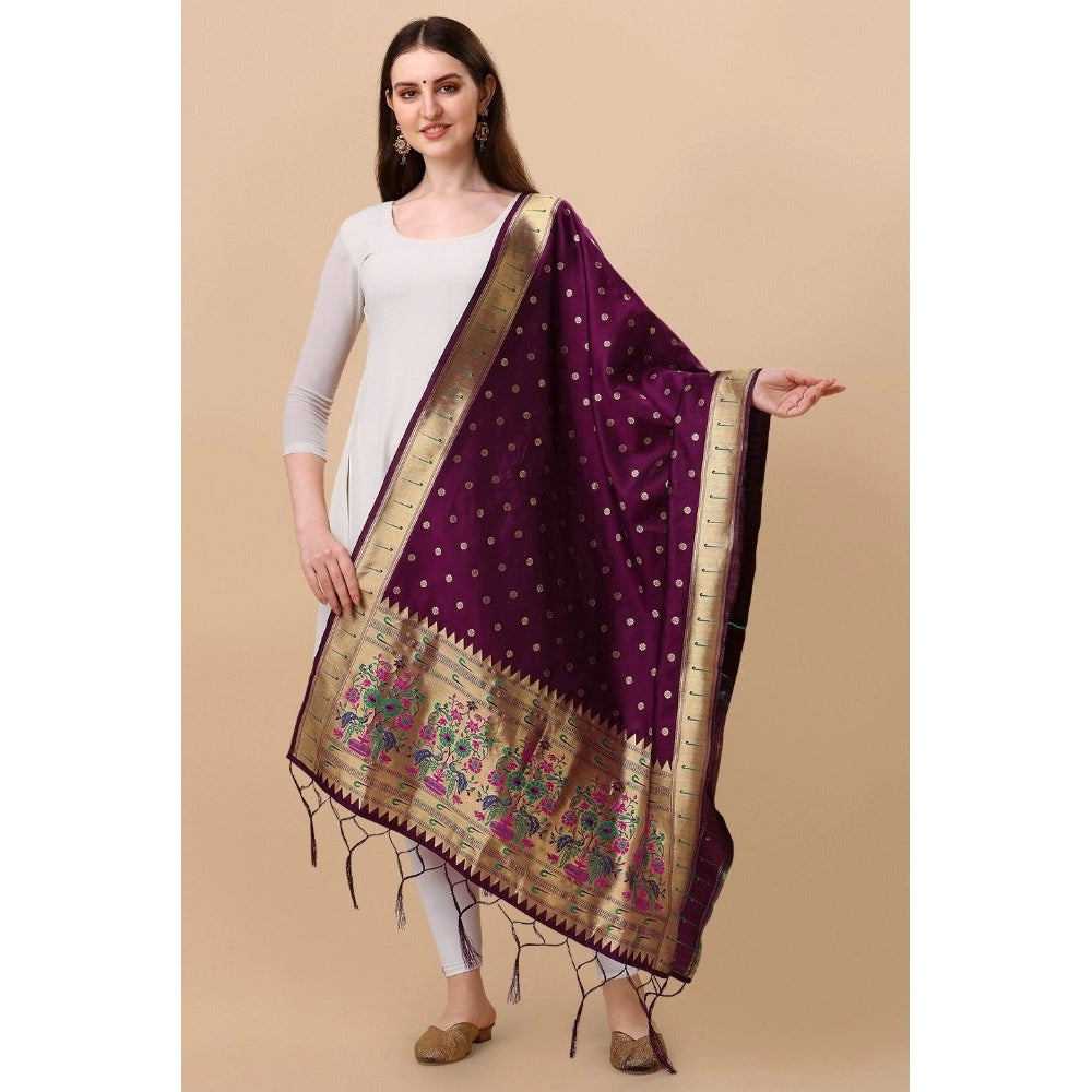 Ranili Silk Pure Zari Weaving Duppatta