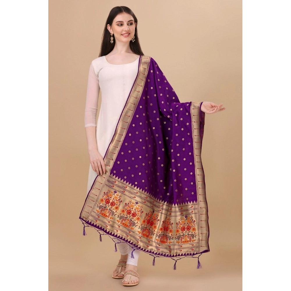 Ranili Silk Pure Zari Weaving Duppatta