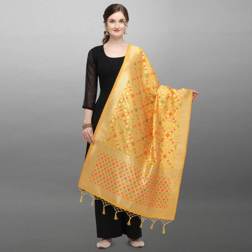 Ranili Silk Pure Zari Weaving Duppatta