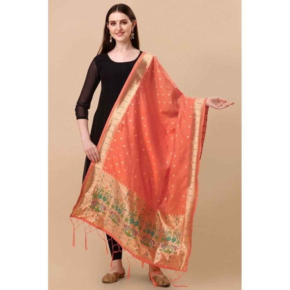 Ranili Silk Pure Zari Weaving Duppatta