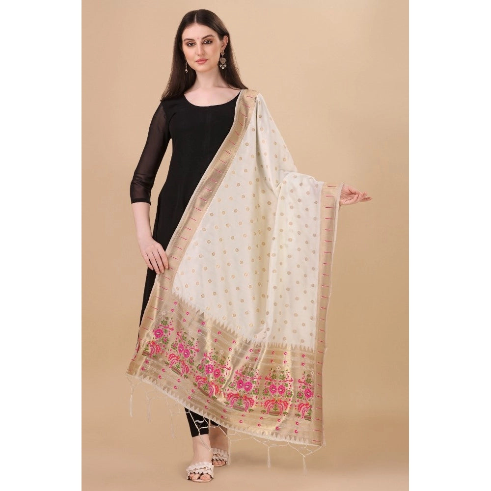 Ranili Silk Pure Zari Weaving Duppatta