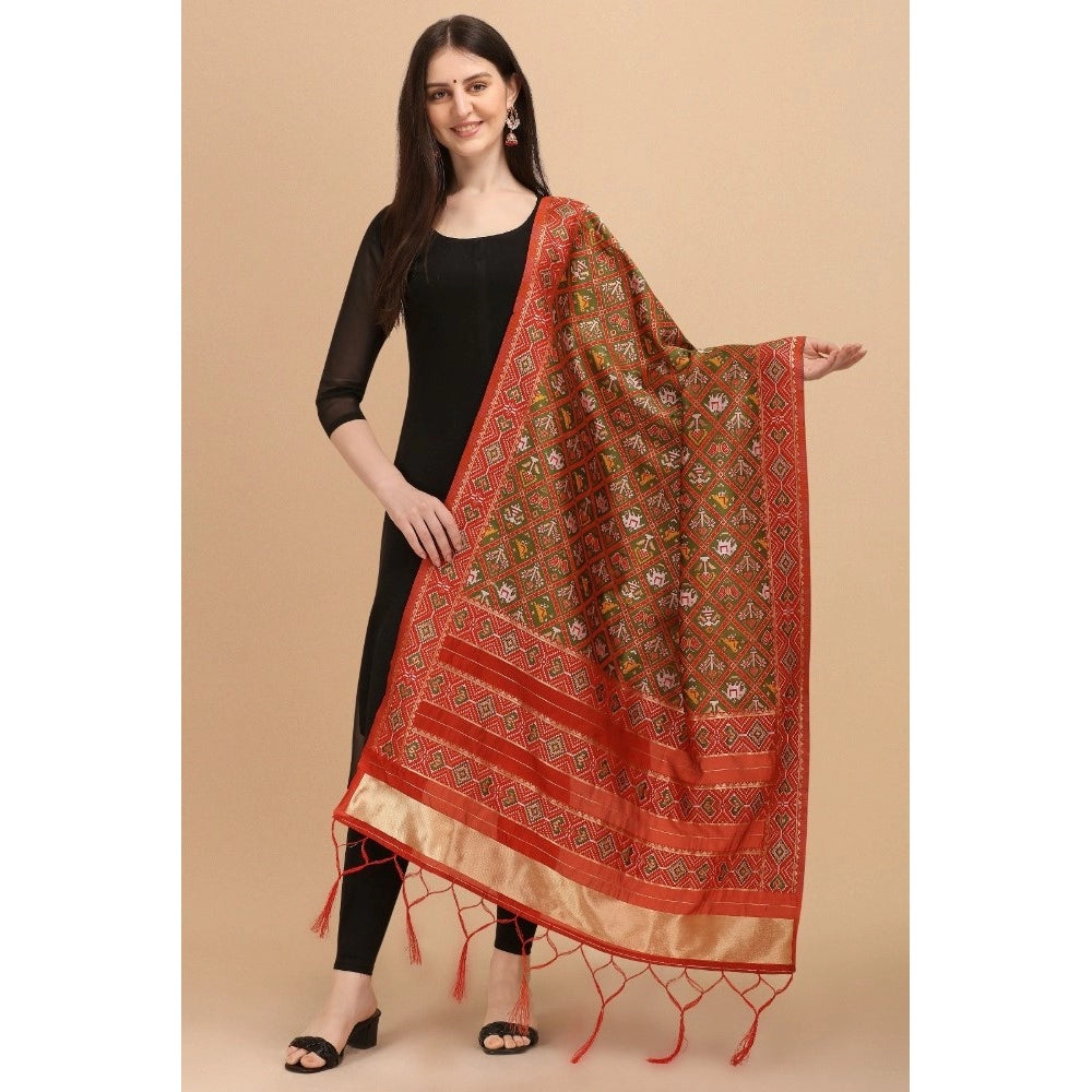 Ranili Silk Pure Zari Weaving Duppatta