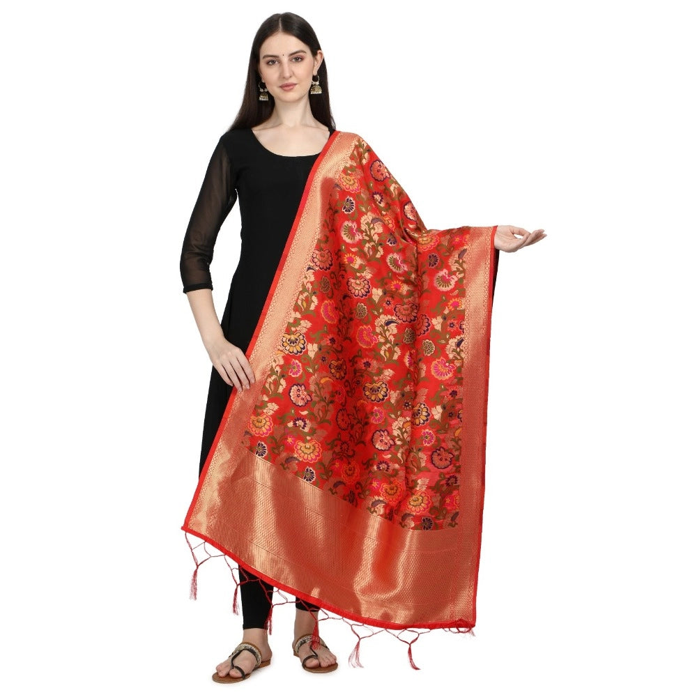 Ranili Silk Pure Zari Weaving Duppatta
